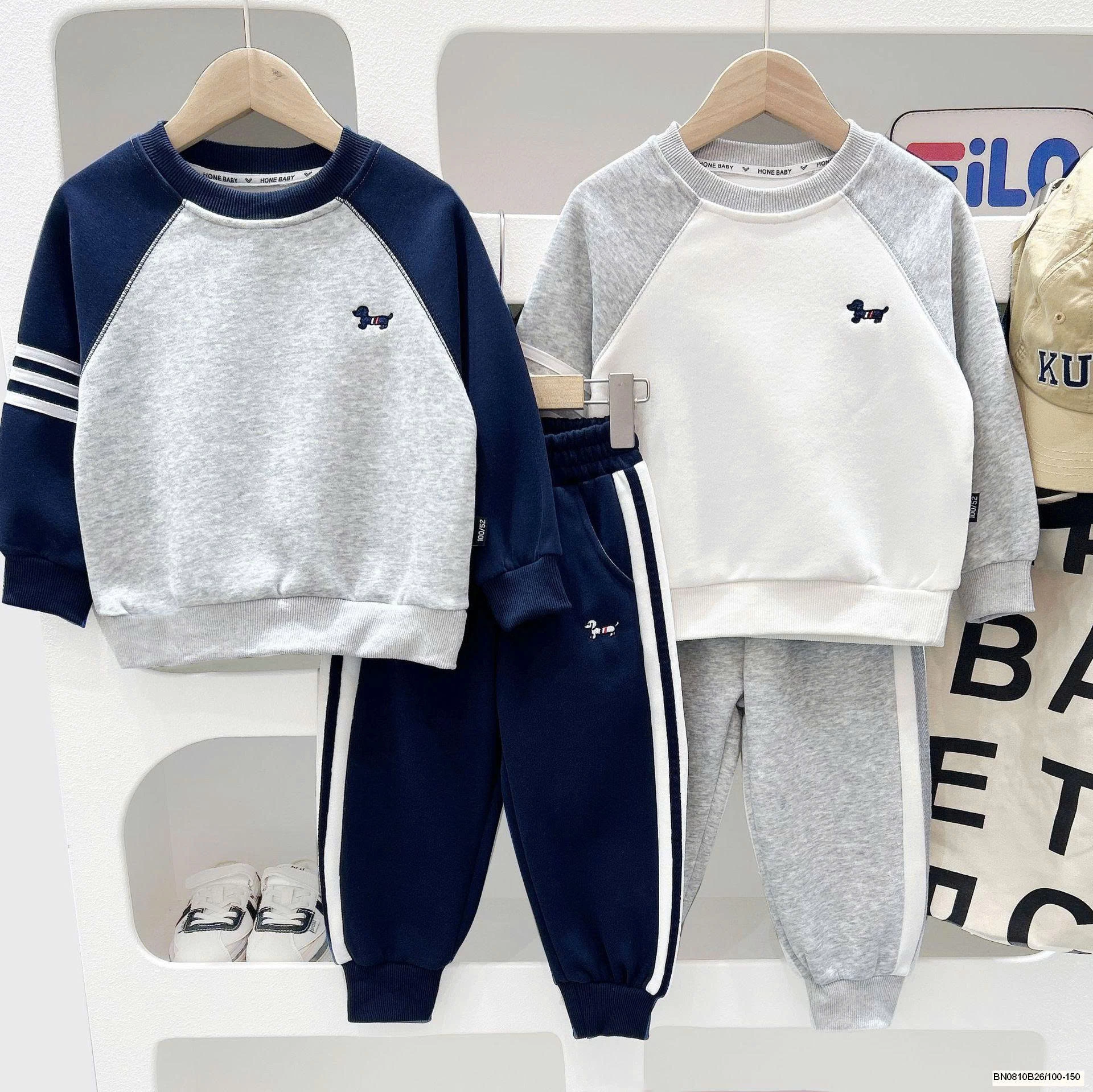 BỘ NỈ CÚN PHỐI MÀU