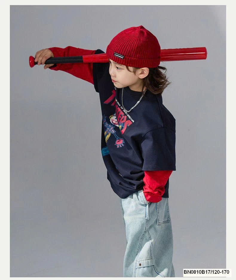 ÁO THUN HOẠT HÌNH TAY NỐI