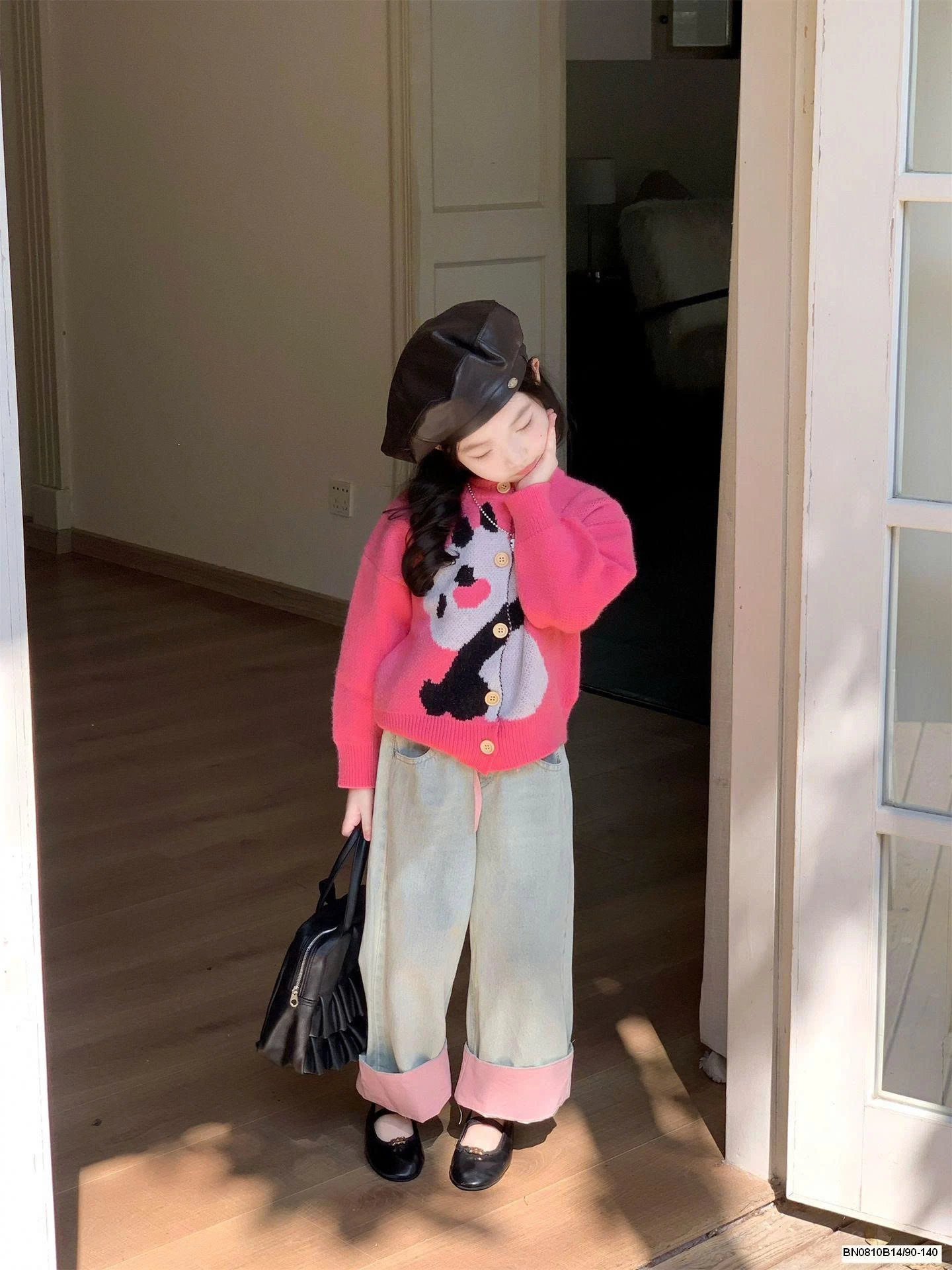 ÁO LEN HỒNG GẤU TRÚC