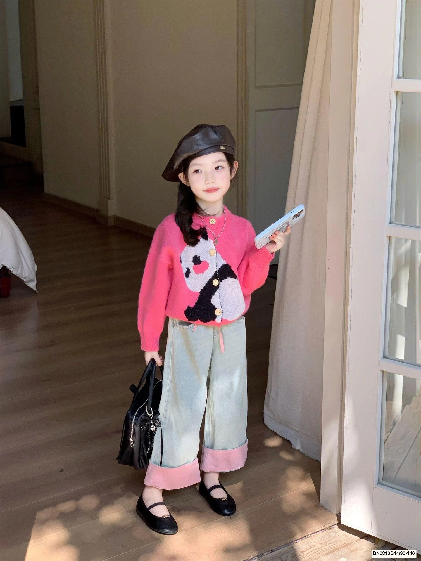 ÁO LEN HỒNG GẤU TRÚC