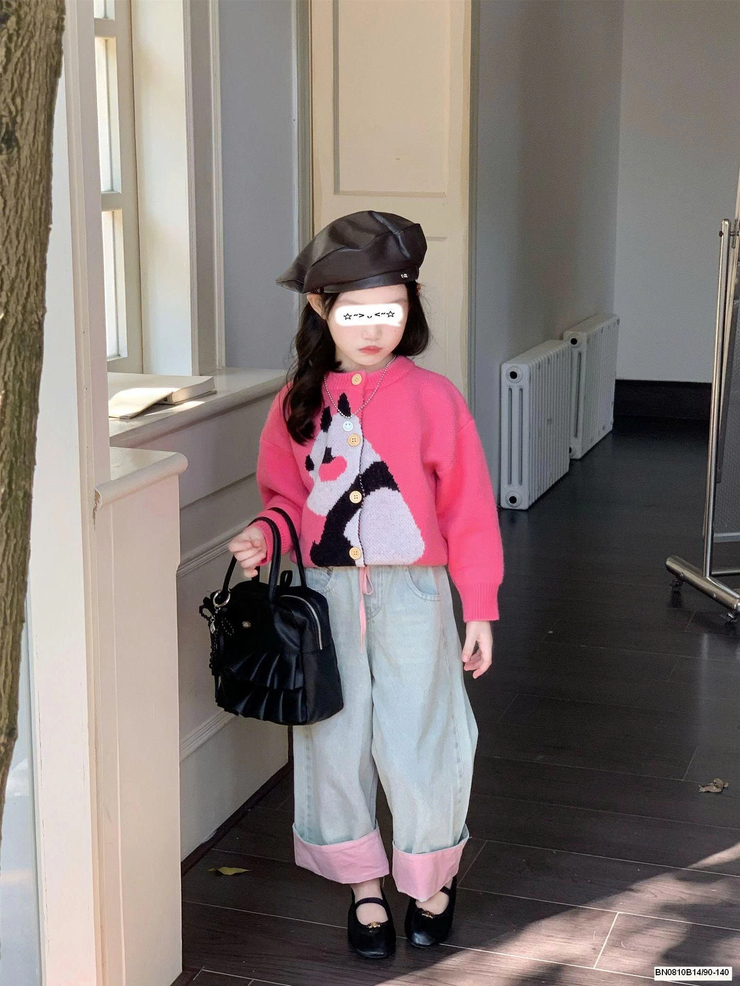 ÁO LEN HỒNG GẤU TRÚC