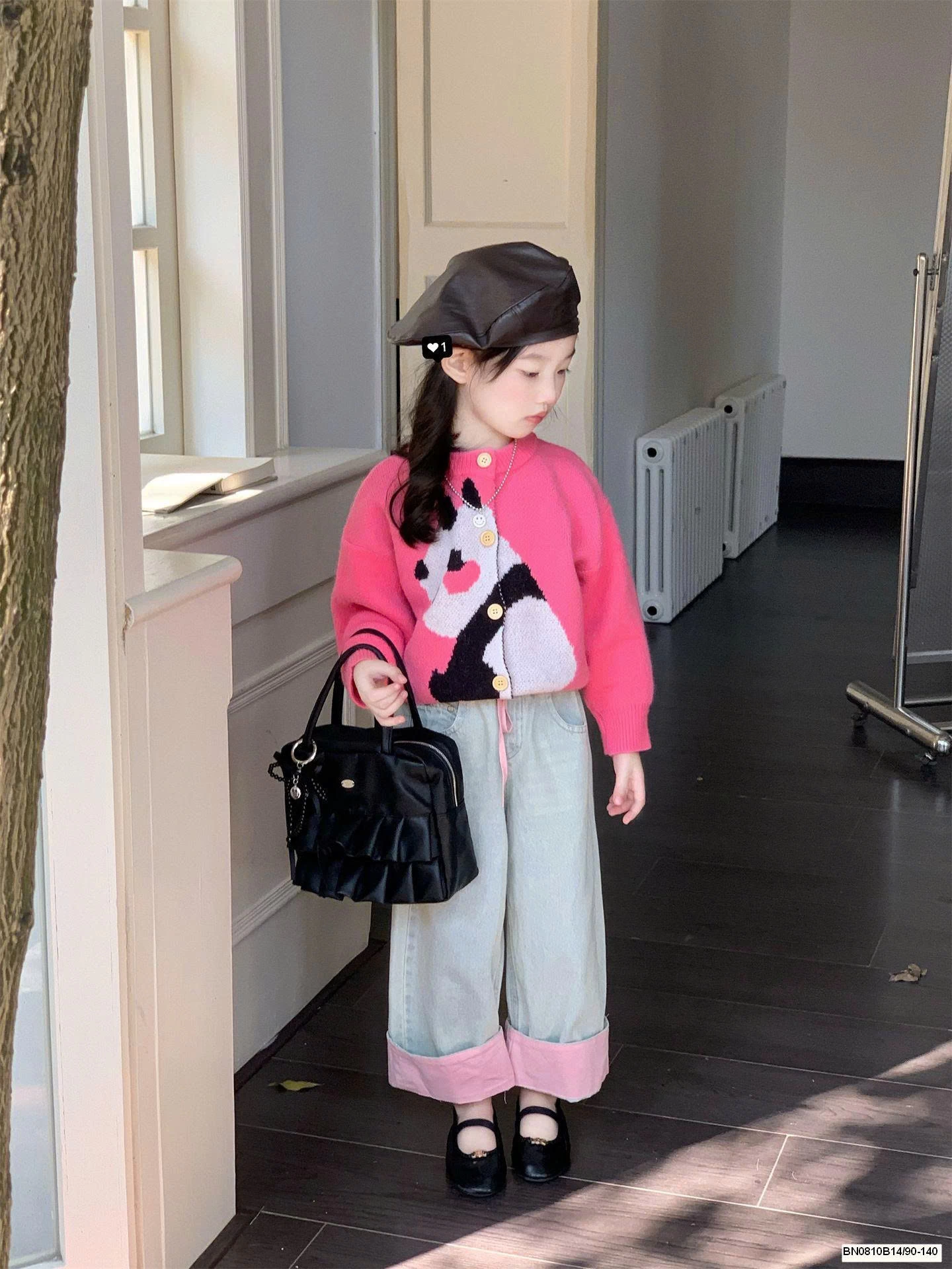 ÁO LEN HỒNG GẤU TRÚC