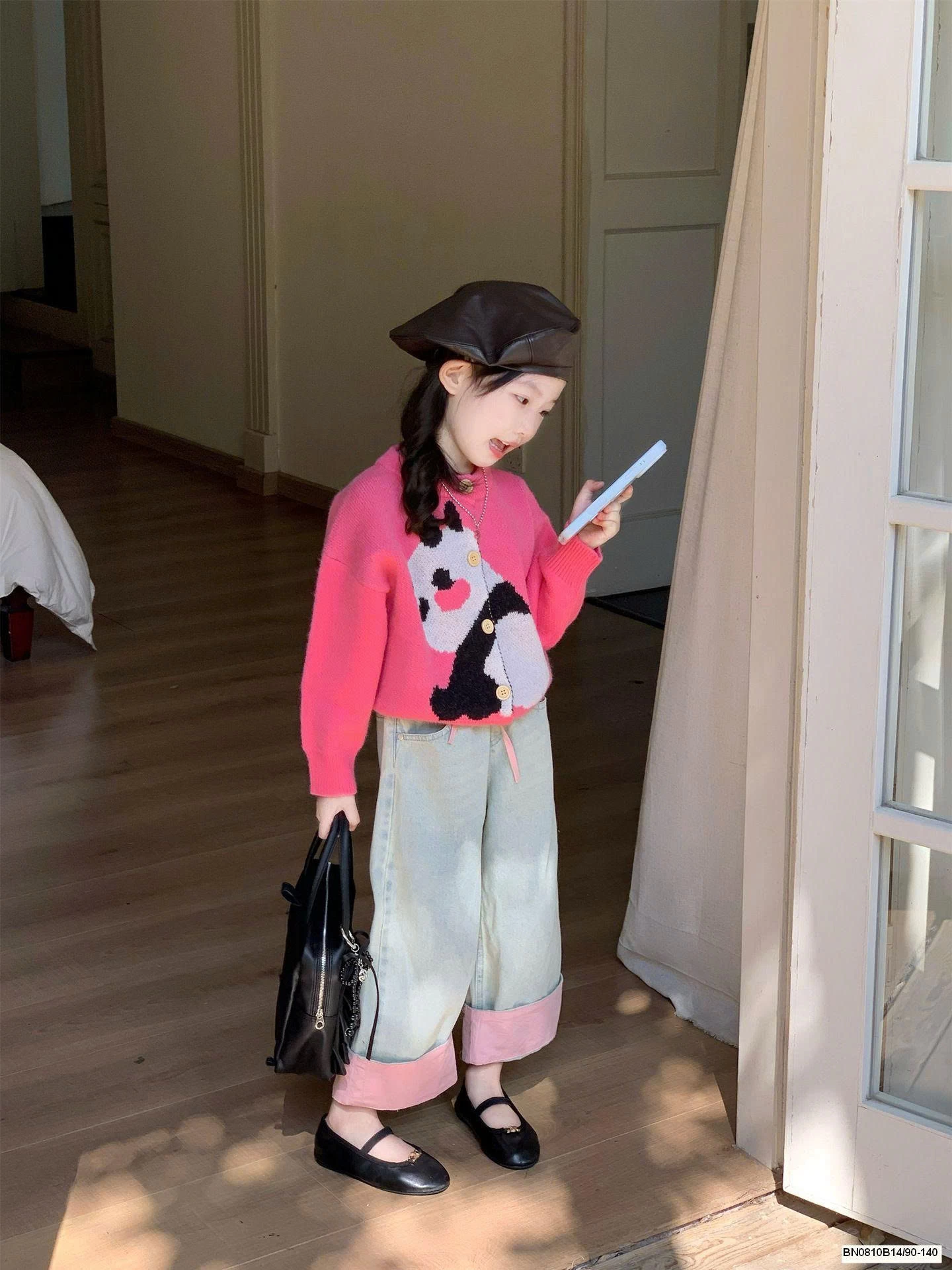 ÁO LEN HỒNG GẤU TRÚC