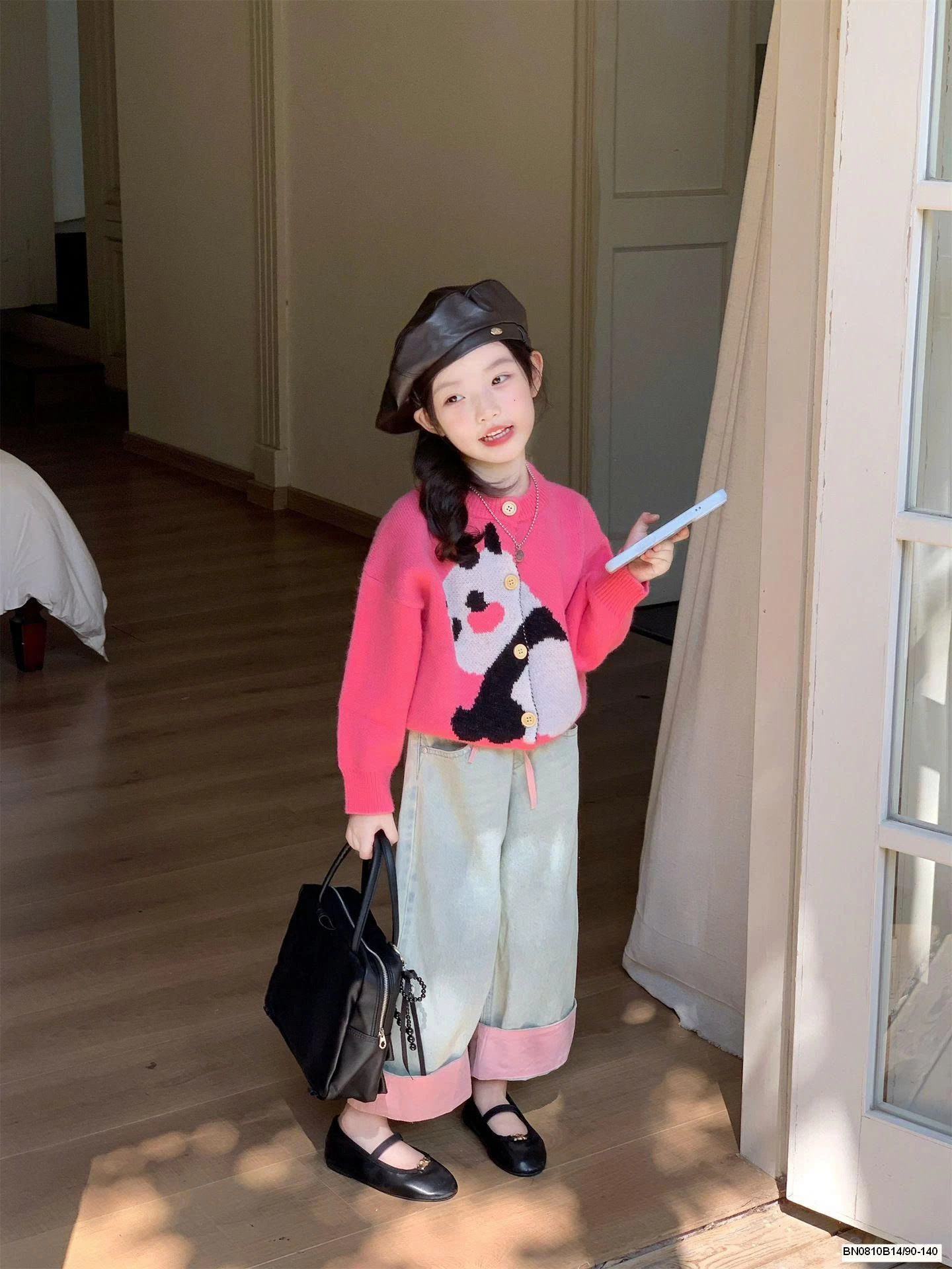 ÁO LEN HỒNG GẤU TRÚC