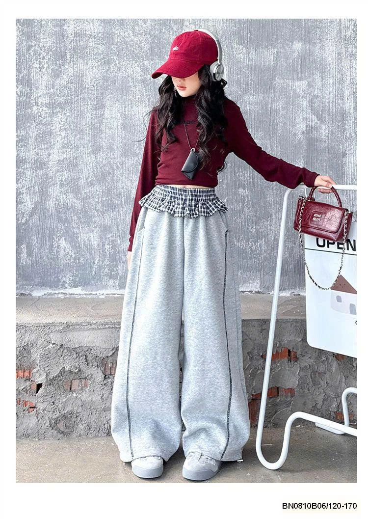 QUẦN NỈ PHỐI BÈO CARO