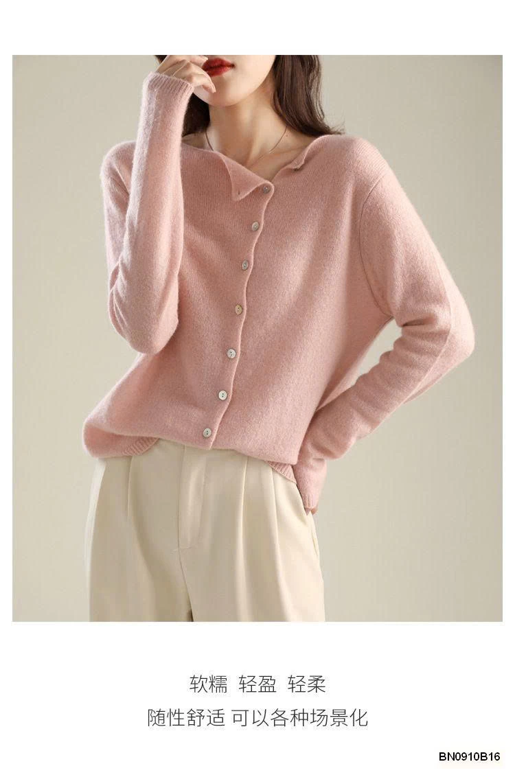 ÁO LEN MỎNG CÚC LỆCH