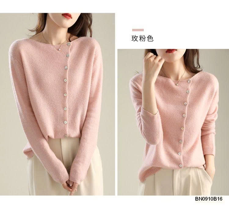 ÁO LEN MỎNG CÚC LỆCH