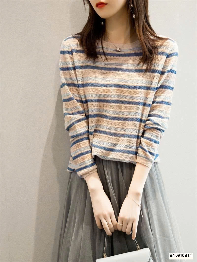 ÁO LƯỚI KẺ NGANG