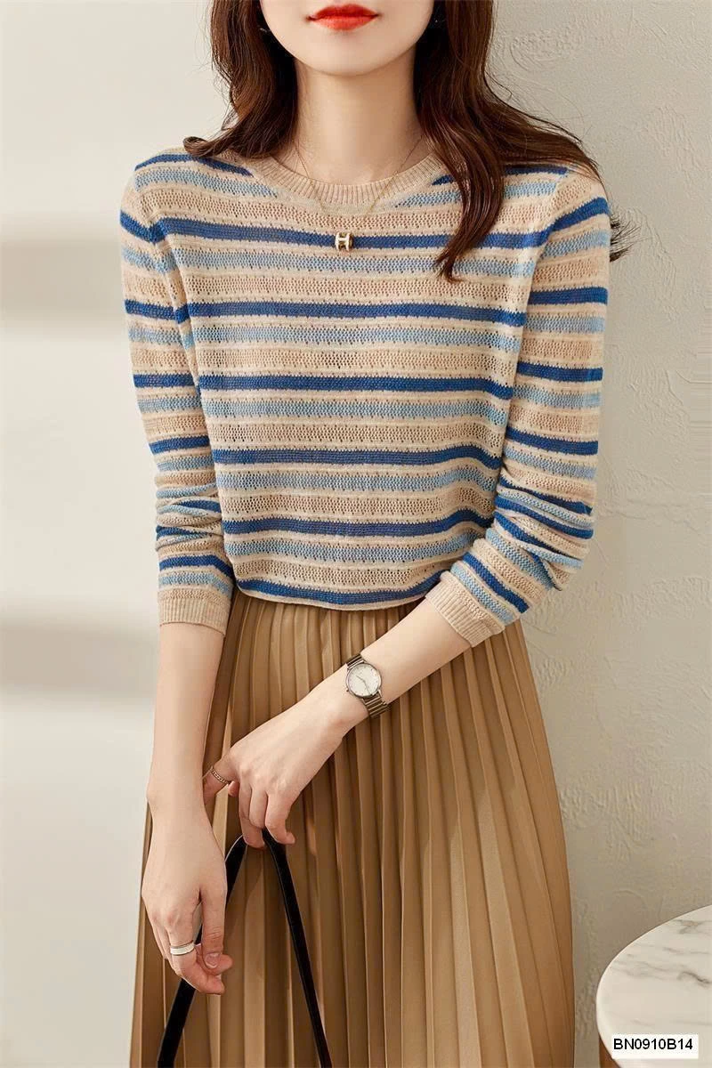 ÁO LƯỚI KẺ NGANG