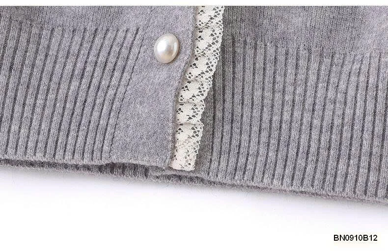 ÁO KHOÁC LEN NỮ VIỀN REN