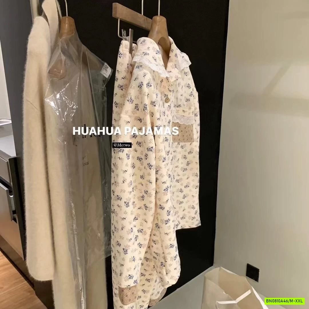 PIJAMA HOA NHÍ NỈ BÔNG