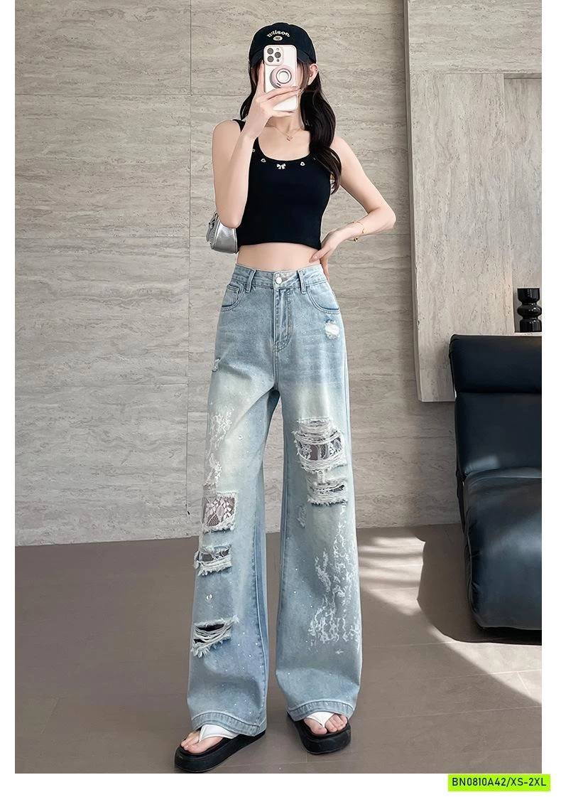 JEANS SUÔNG RÁCH