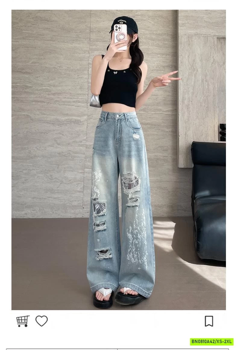 JEANS SUÔNG RÁCH