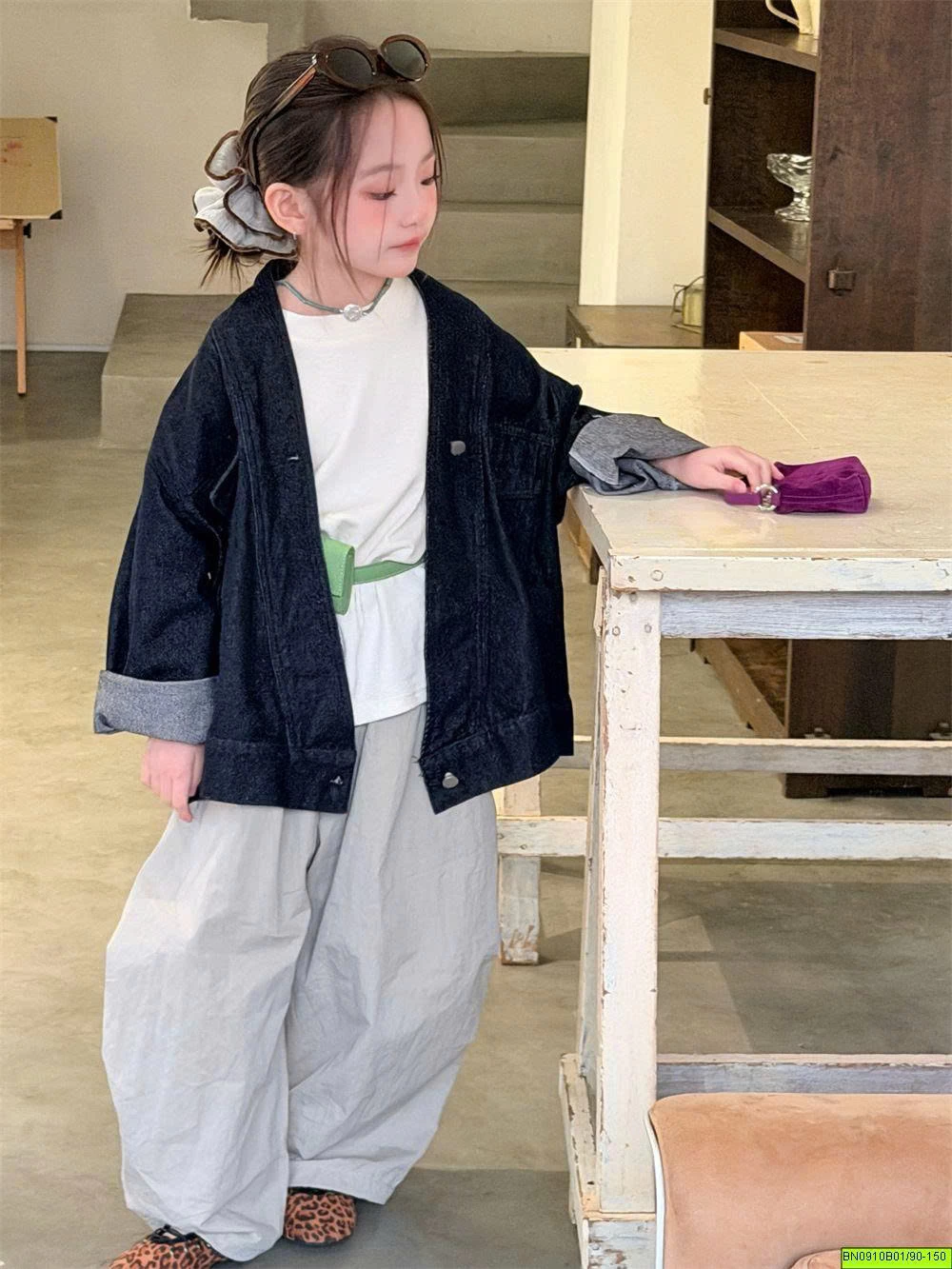 ÁO KHOÁC DENIM BÉ GÁI