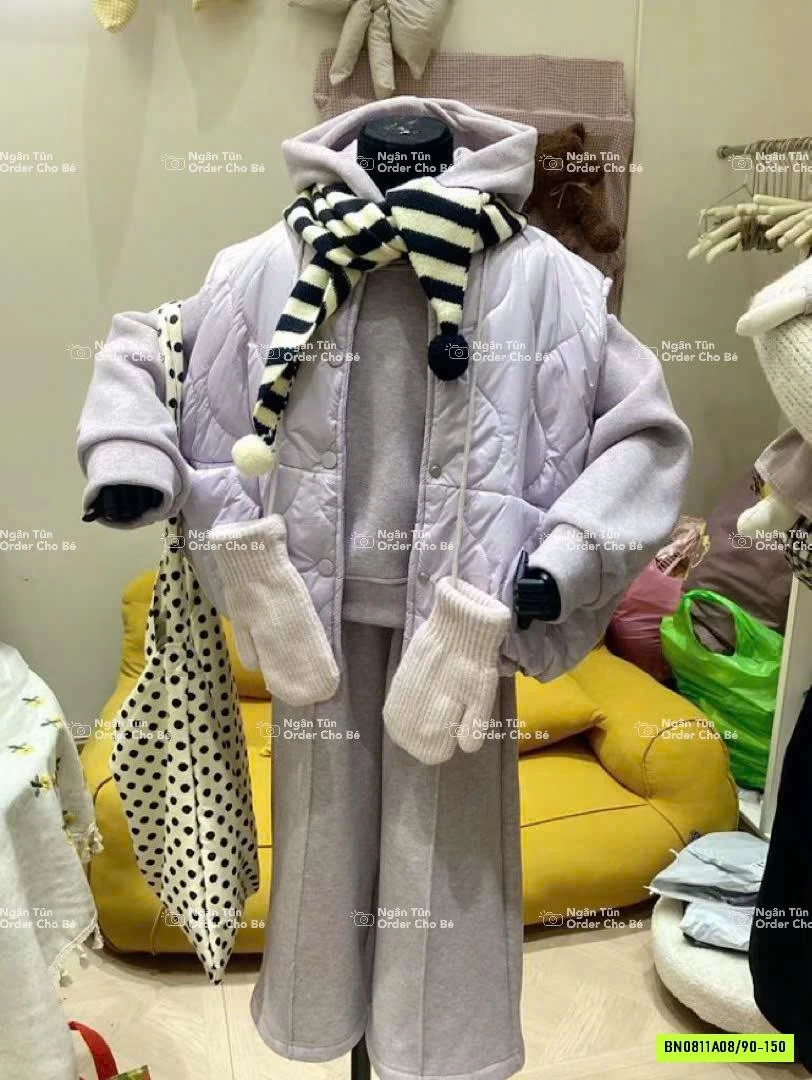 SÉT NỈ 4 CHI TIẾT LÓT LÔNG