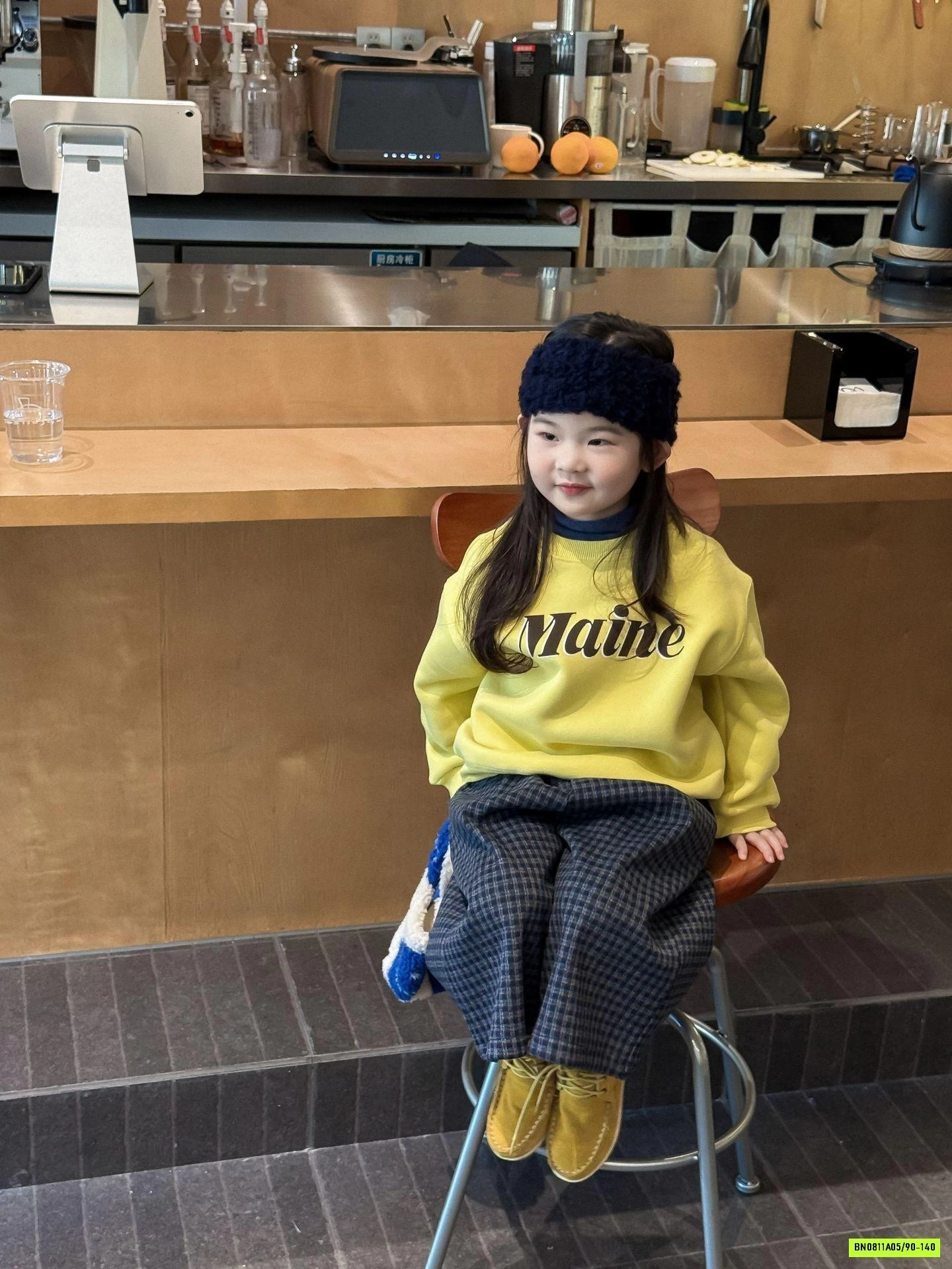 ÁO NỈ VÀNG LÓT LÔNG MIX QUẦN SUÔNG