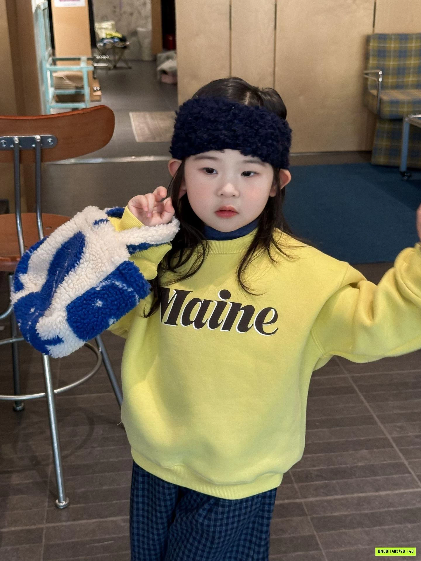 ÁO NỈ VÀNG LÓT LÔNG MIX QUẦN SUÔNG