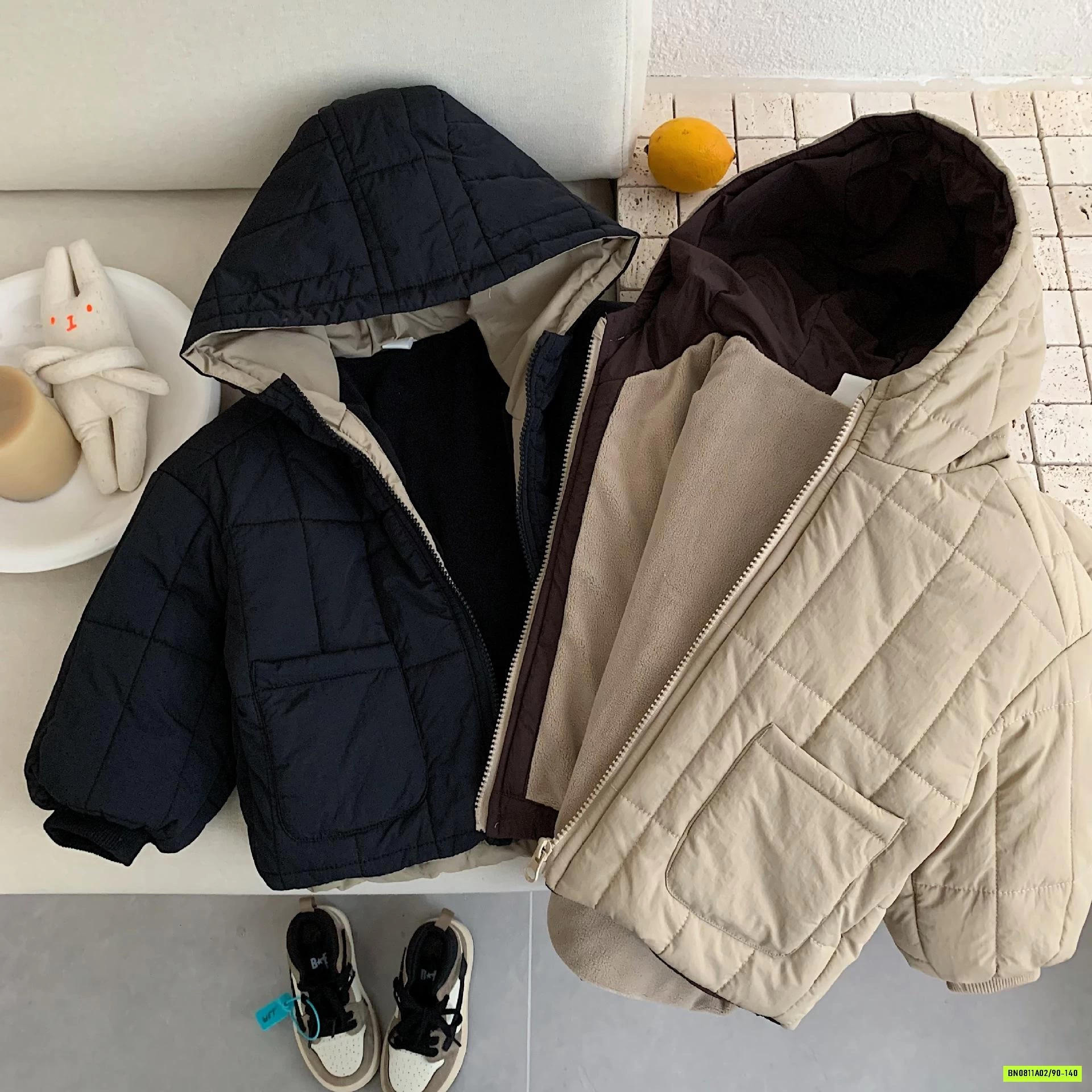 KHOÁC PHAO TRẦN TRÁM LÓT LÔNG