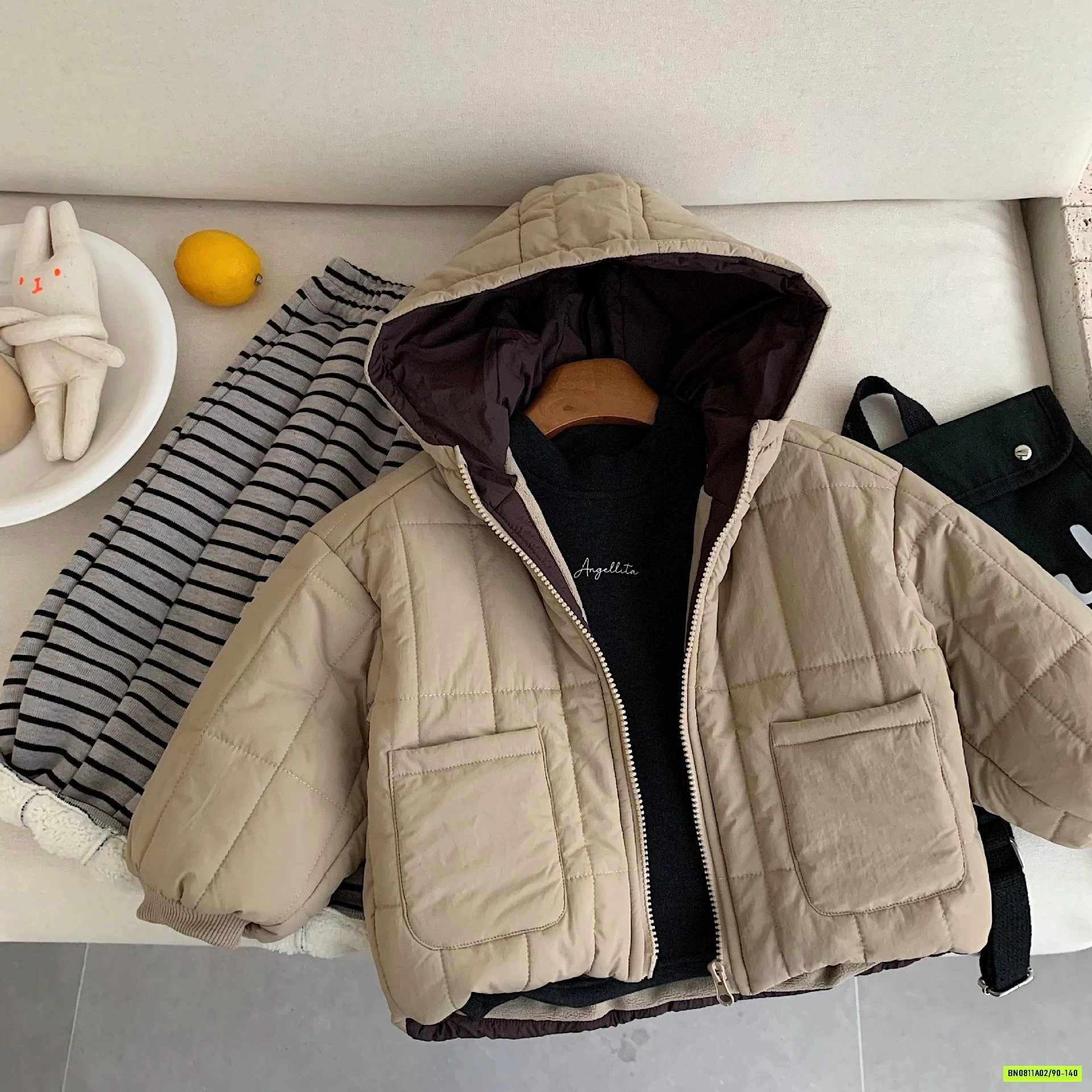 KHOÁC PHAO TRẦN TRÁM LÓT LÔNG