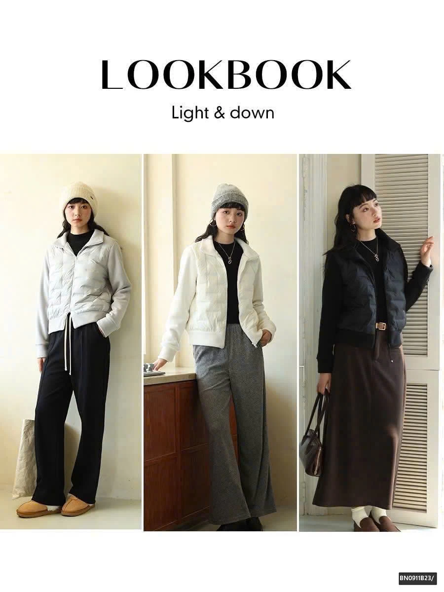 ÁO KHOÁC LÔNG VŨ PHỐI NỈ LÔNG CỪU