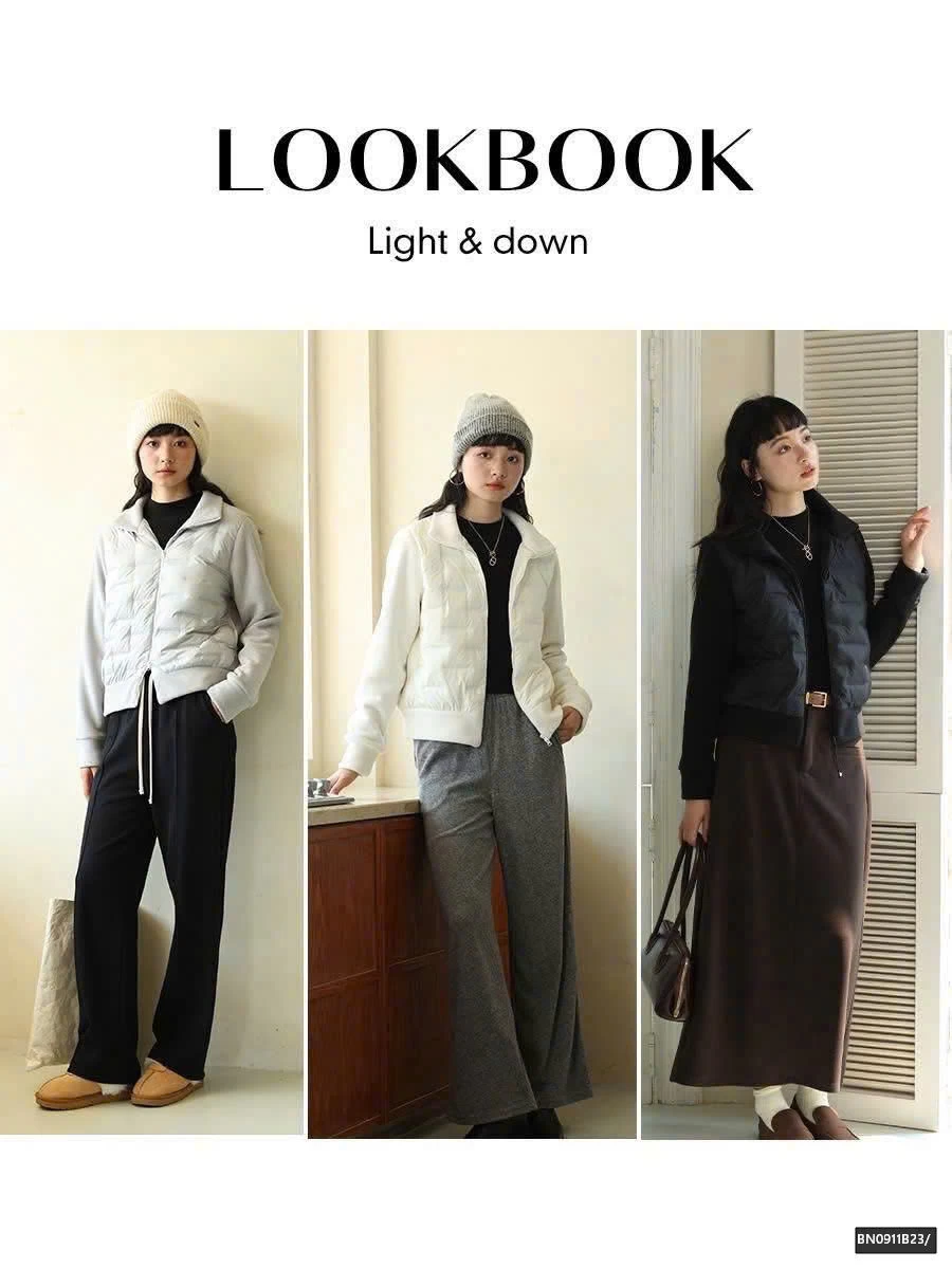 ÁO KHOÁC LÔNG VŨ PHỐI NỈ LÔNG CỪU