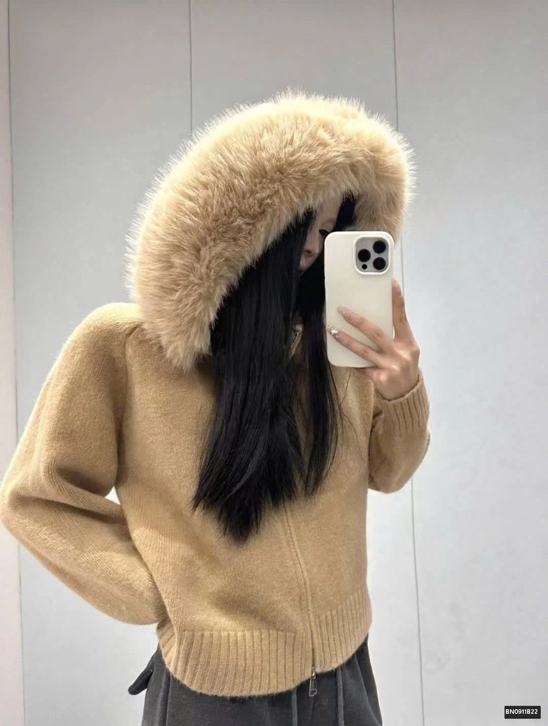 ÁO LEN MŨ LÔNG MẪU 2