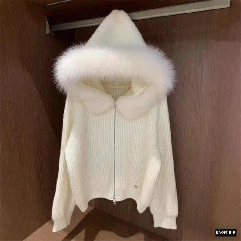 ÁO KHOÁC LEN MŨ BÔNG