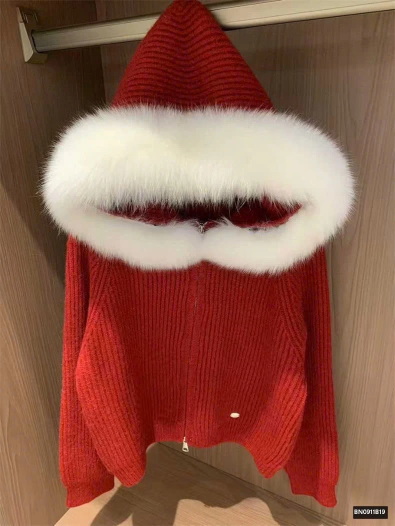 ÁO KHOÁC LEN MŨ BÔNG