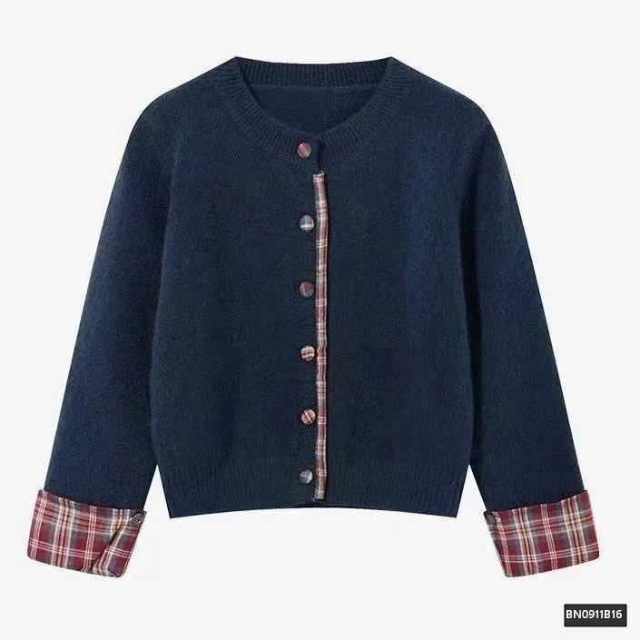 ÁO LEN PHỐI TAY CARO