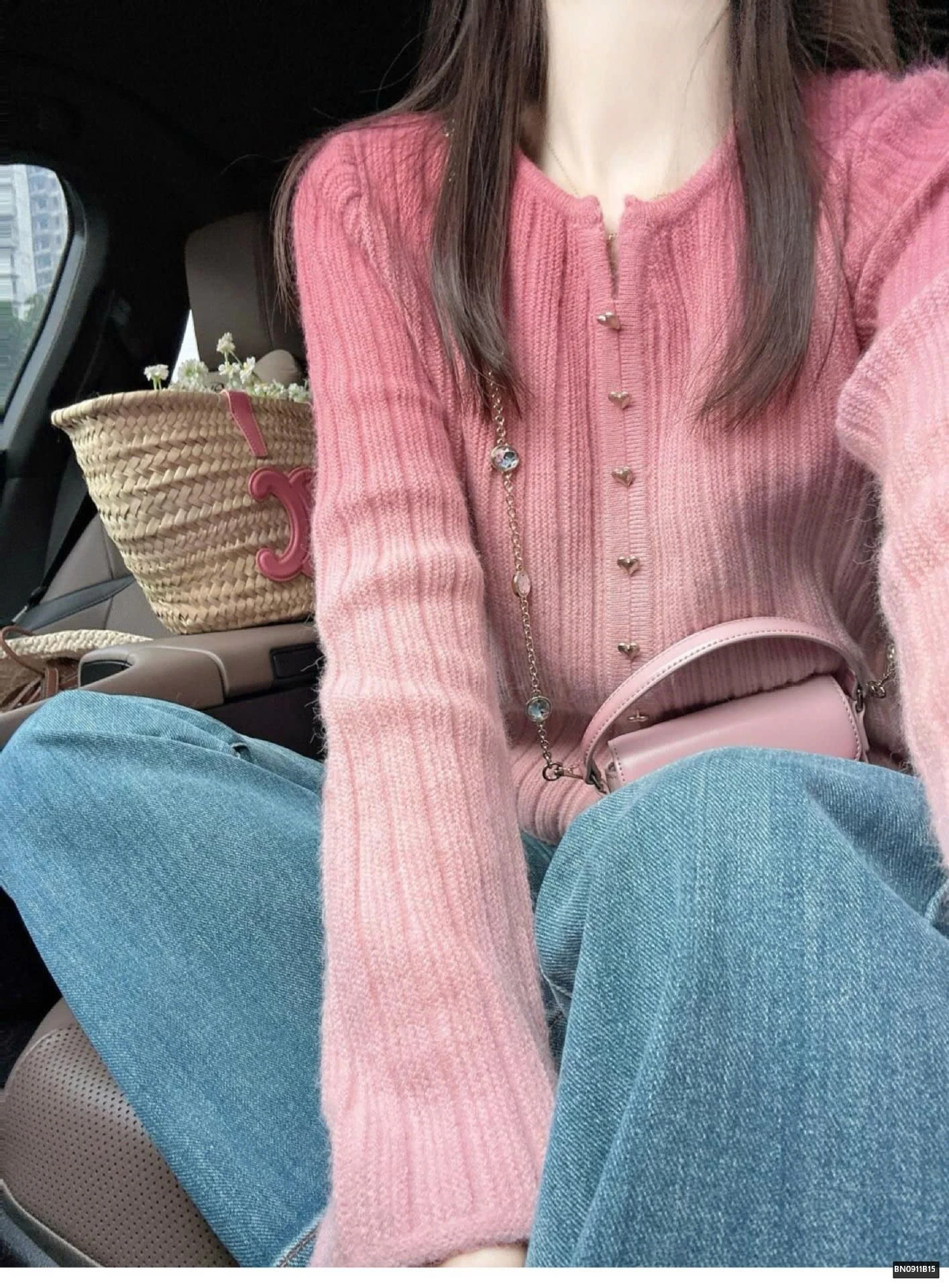 ÁO LEN HỒNG LOANG