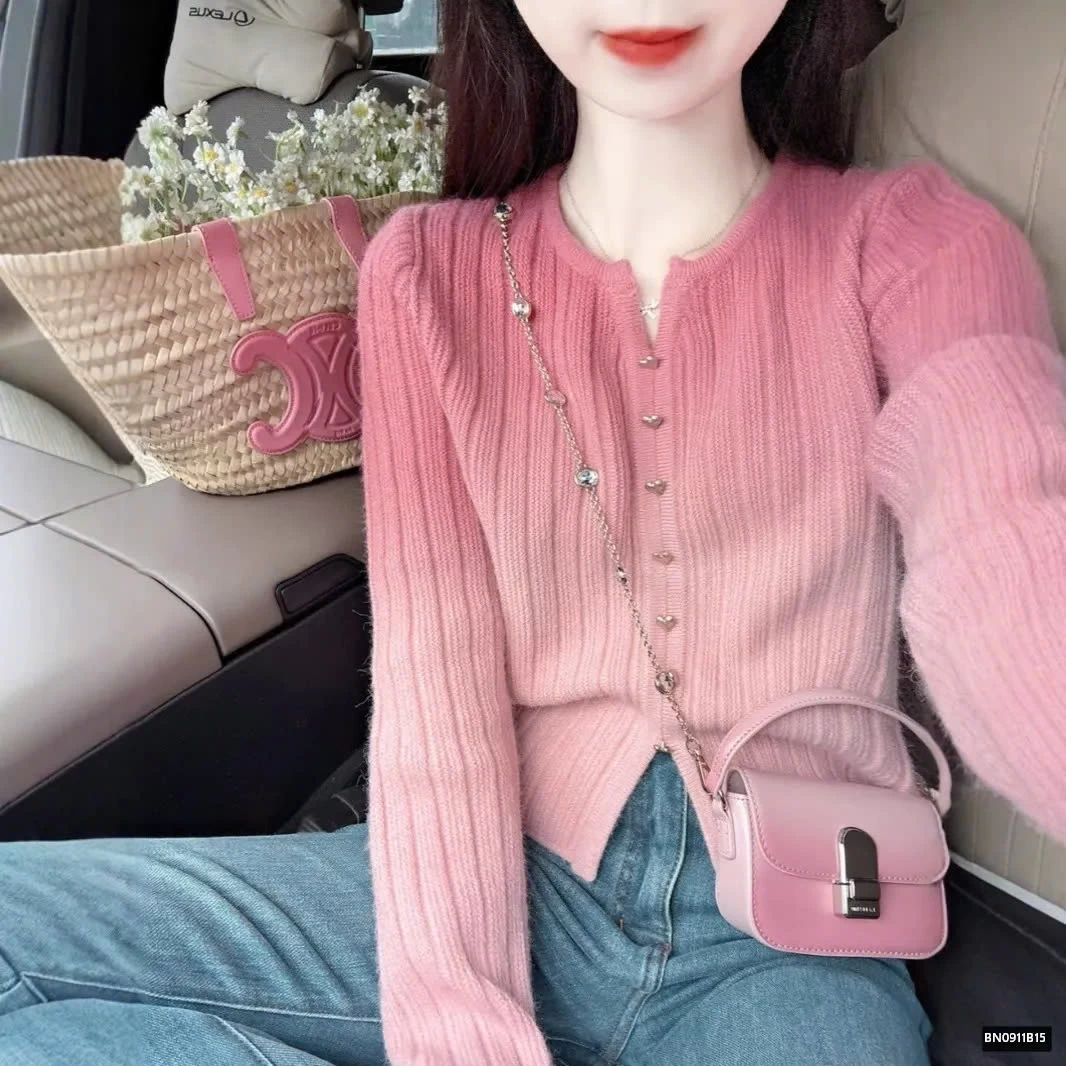 ÁO LEN HỒNG LOANG