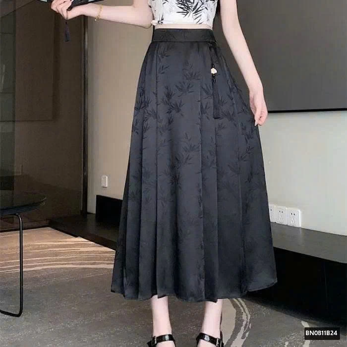 CHÂN VÁY DÁNG DÀI PHONG CÁCH TRUNG HOA