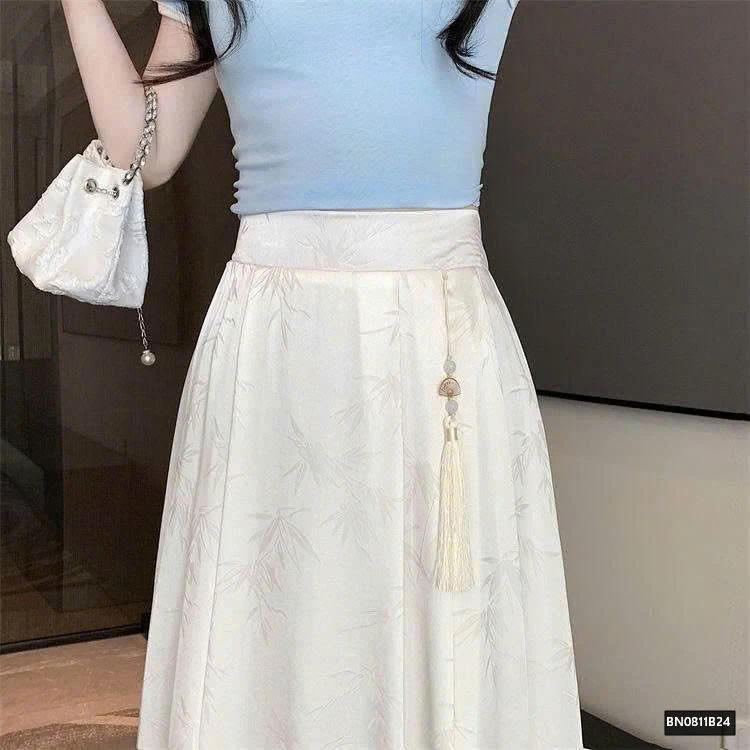 CHÂN VÁY DÁNG DÀI PHONG CÁCH TRUNG HOA