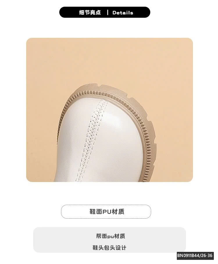 BOOT CỔ LỠ GẮN NƠ ĐÍNH NGỌC