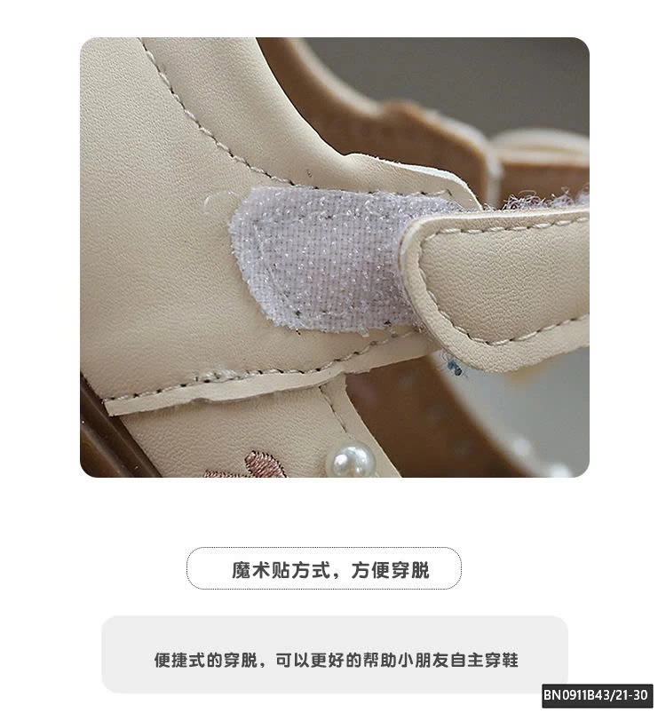 GIÀY DA PU THÊU NƠ ĐÍNH NGỌC