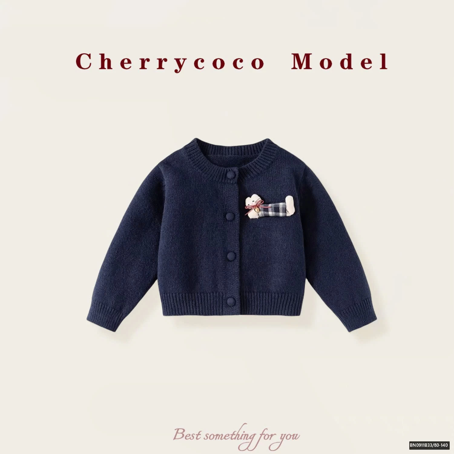 SET ÁO LEN CÚN MIX ĐẦM CARO CHERRYCOCO