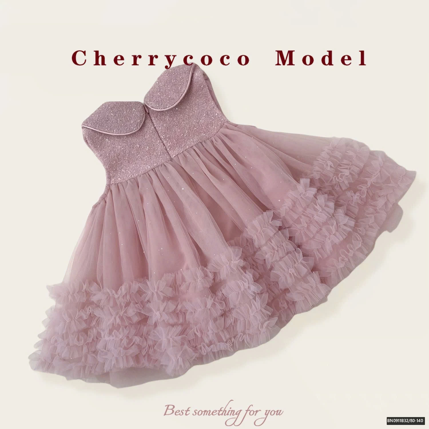 SET ÁO LEN GIỮ NHIỆT MIX ĐẦM VOAN GẮN TRÁI TIM  CHERRYCOCO