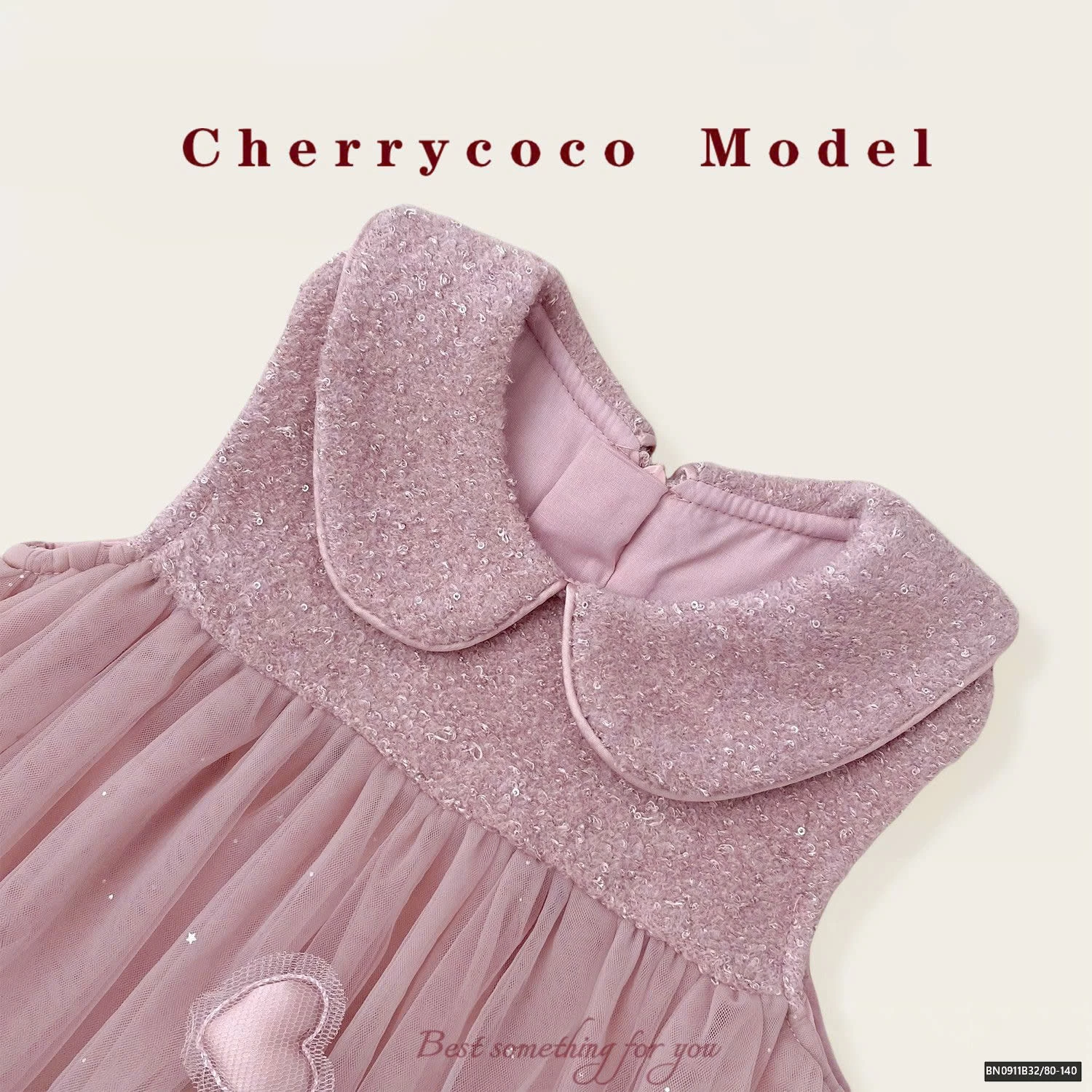 SET ÁO LEN GIỮ NHIỆT MIX ĐẦM VOAN GẮN TRÁI TIM  CHERRYCOCO