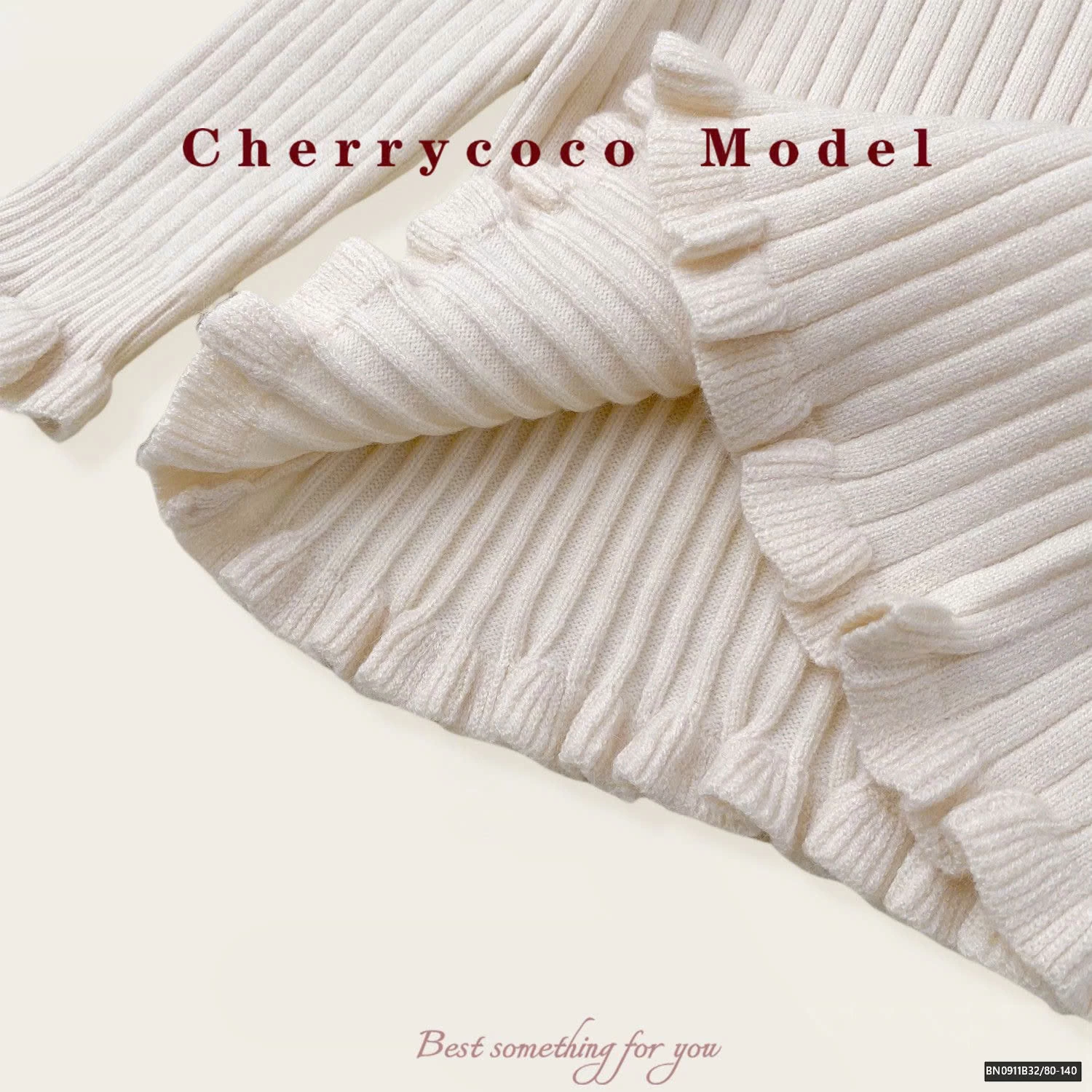 SET ÁO LEN GIỮ NHIỆT MIX ĐẦM VOAN GẮN TRÁI TIM  CHERRYCOCO