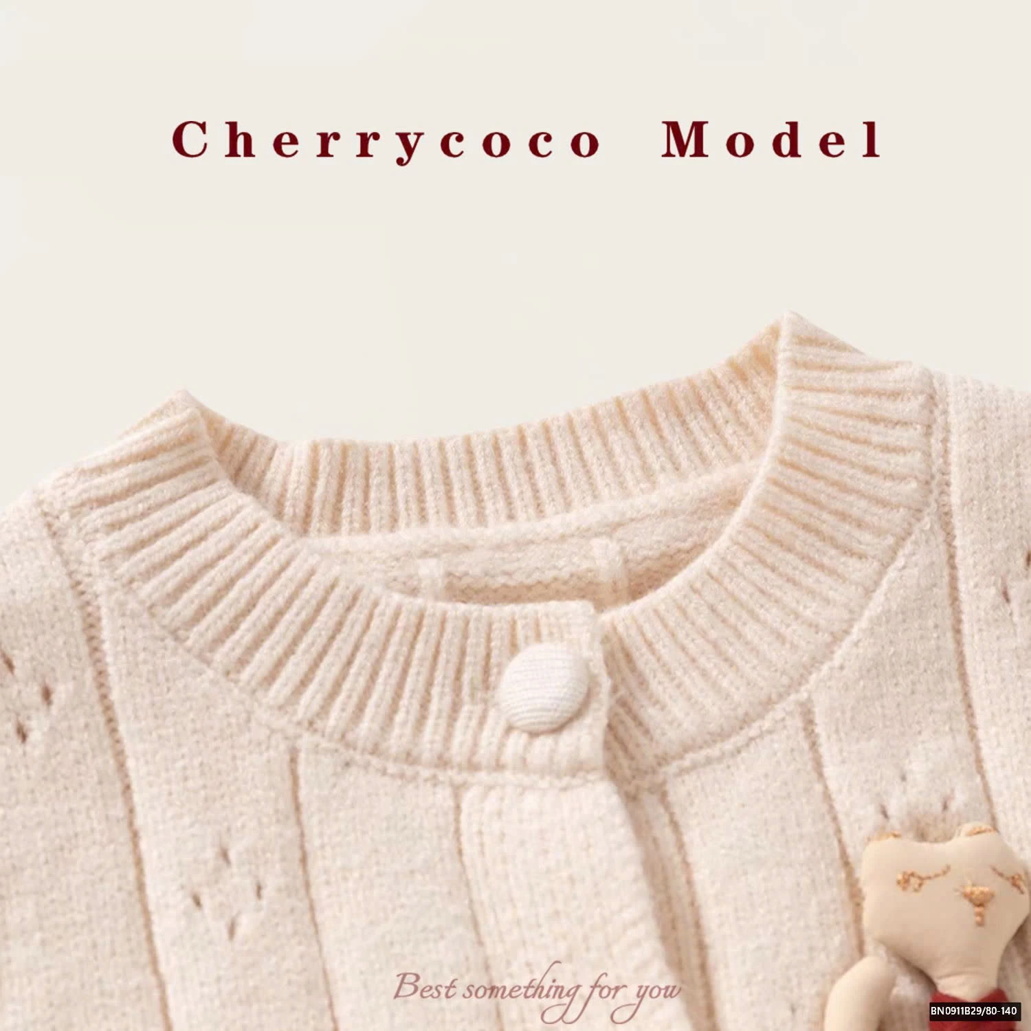 SET ÁO LEN GÂU MIX VÁY NHUNG SÁT NÁCH CHERRYCOCO