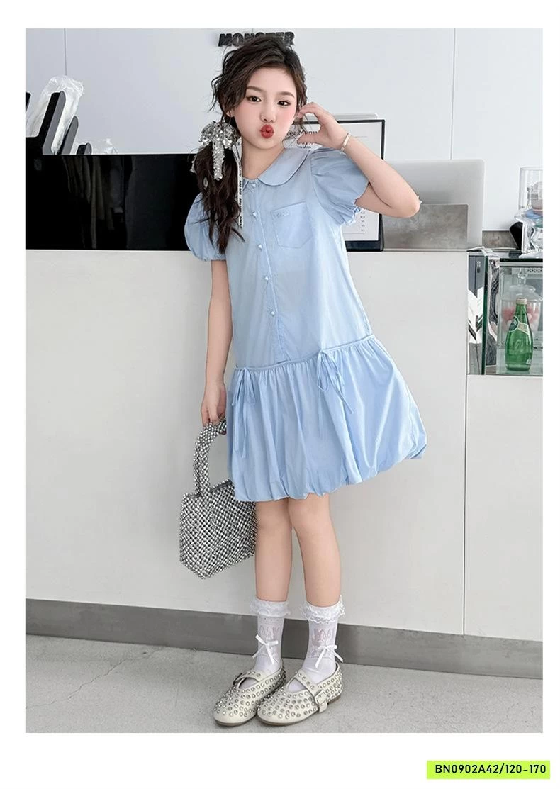 ĐẦM BÍ SƠ MI XANH SZ ĐẠI