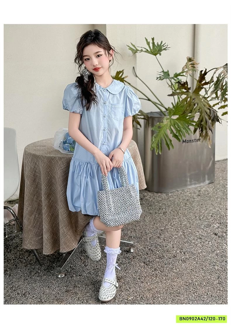 ĐẦM BÍ SƠ MI XANH SZ ĐẠI