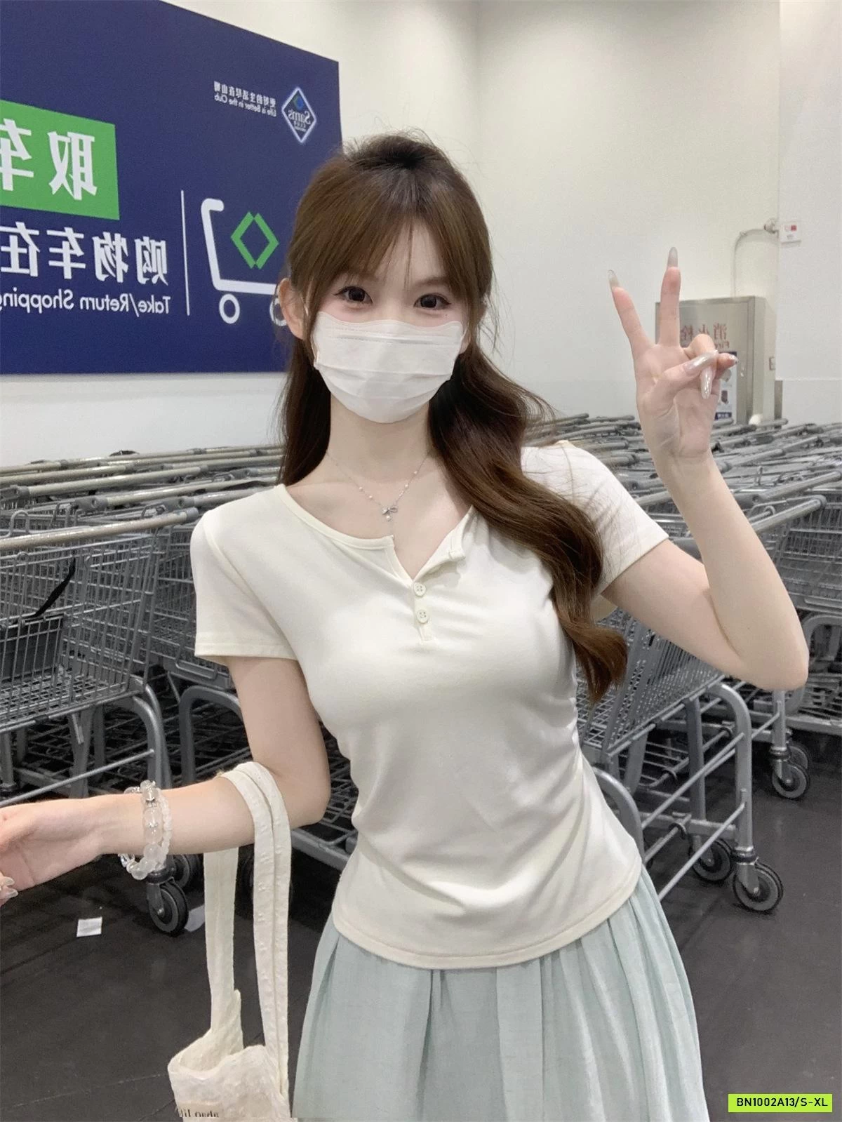 ÁO THUN CÚC NGỰC RÚT EO