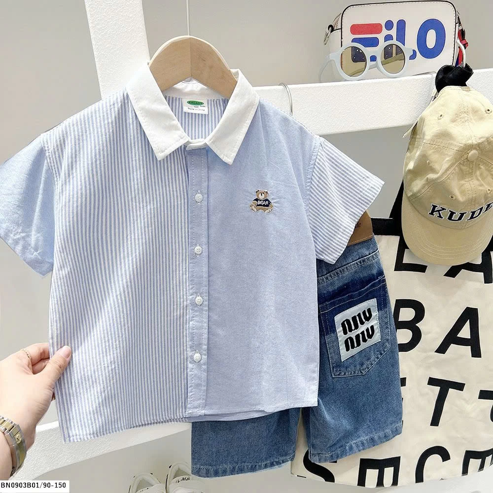 ÁO SƠ MI GẤU NGẮN TAY