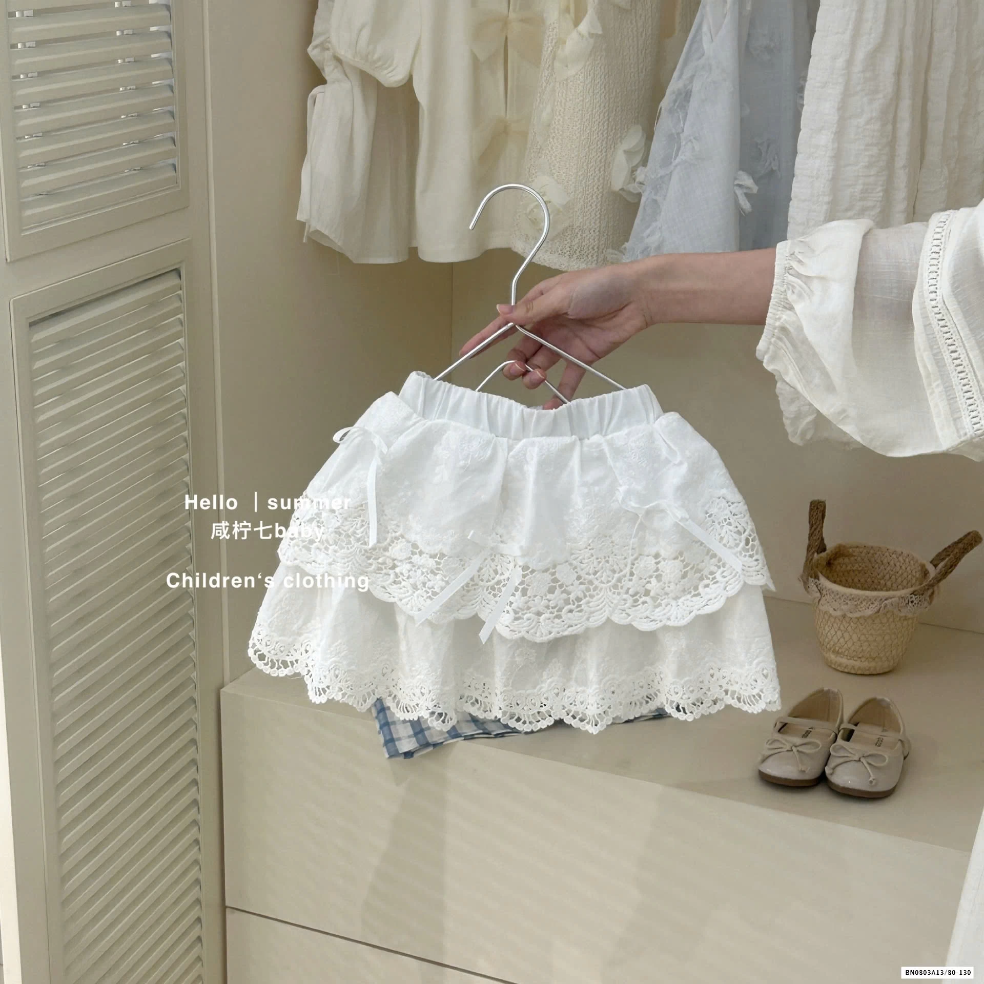 SÉT ÁO CAARO XANH CV TRẮNG