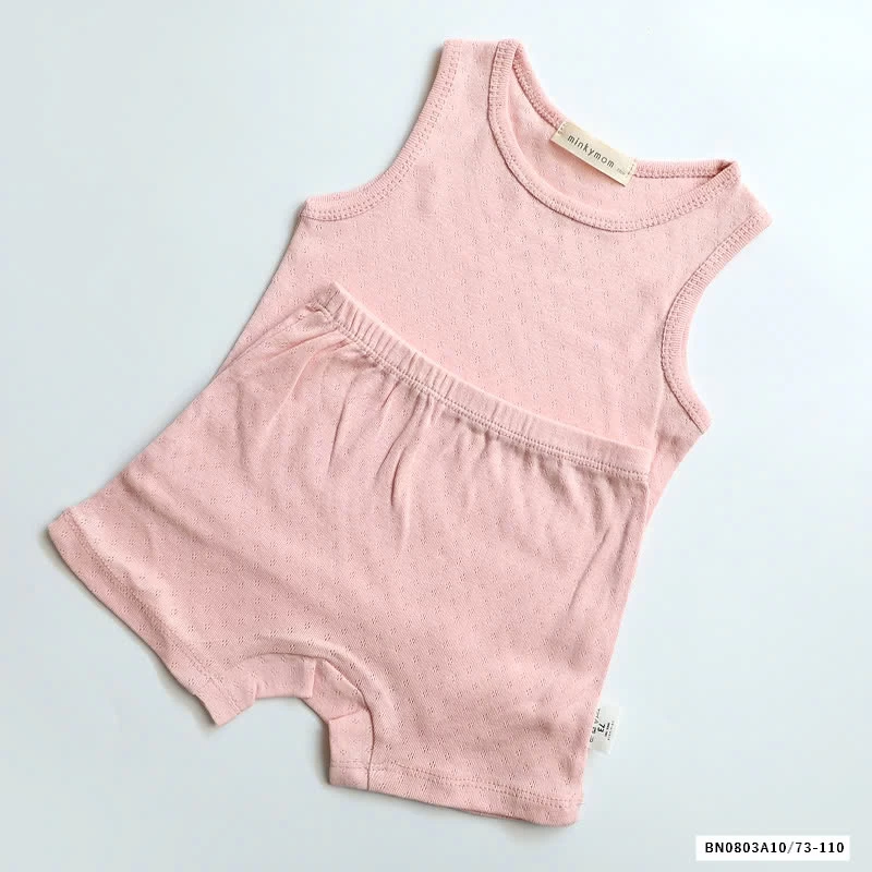 BỘ COTTON LỖ SÁT NÁCH MINKYMOM