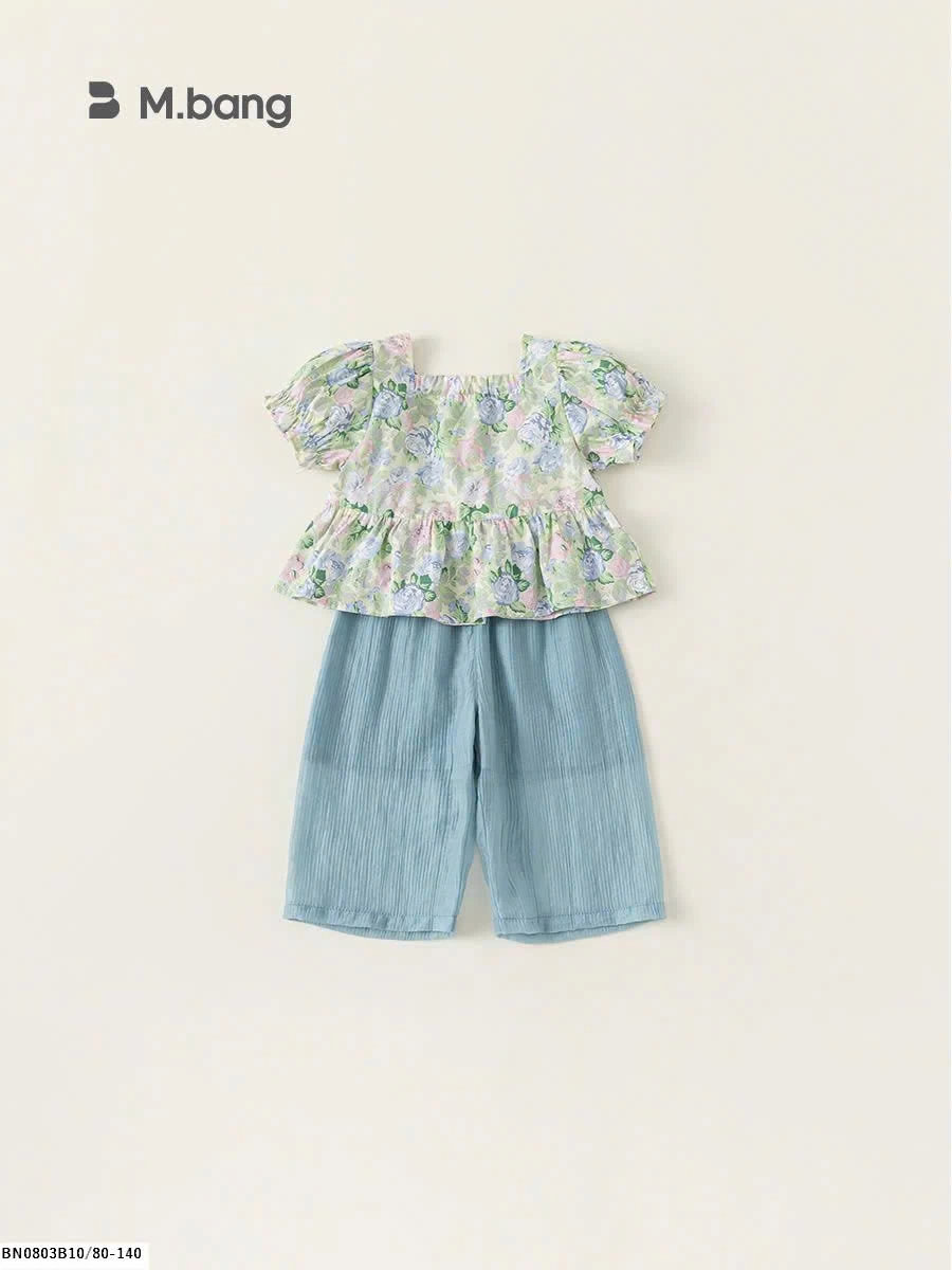 SET ÁO  HOA  QUẦN SUÔNG