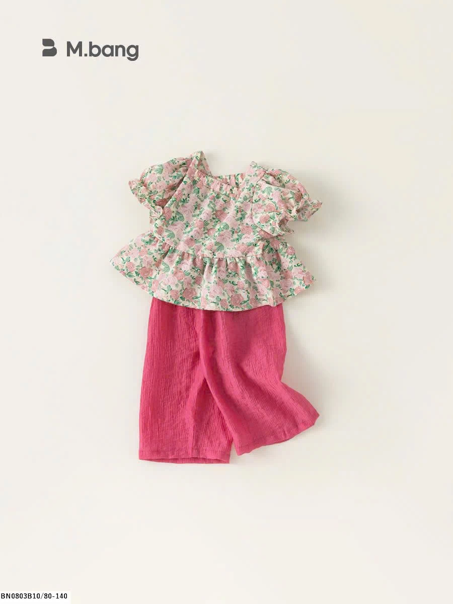 SET ÁO  HOA  QUẦN SUÔNG