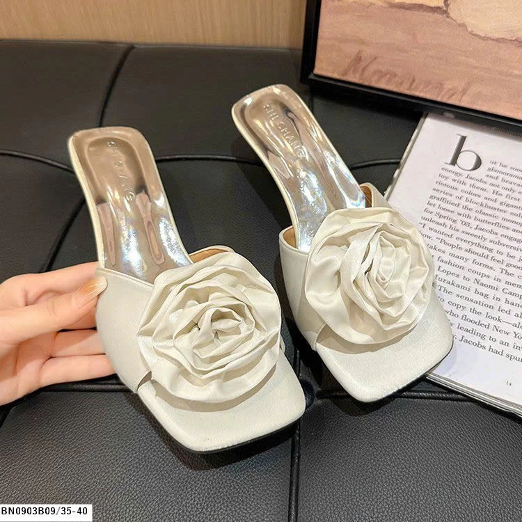 DÉP CAO GÓT HOA CHO NỮ