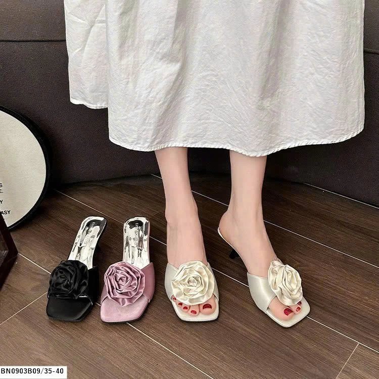 DÉP CAO GÓT HOA CHO NỮ